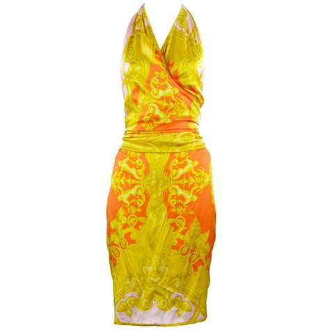 kleid versace pink orange|Versace Clothing for Women .